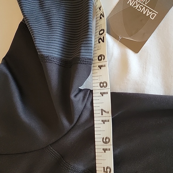 Danskin Size M Black Funnel Neck Pullover Athletic Top, Long Sleeve NEW with Tag - Picture 10 of 15